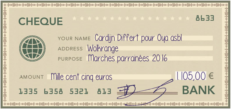 Cheque differt ok